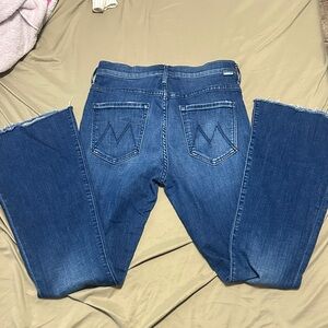 MOTHER Flare Jeans in Deep Blue